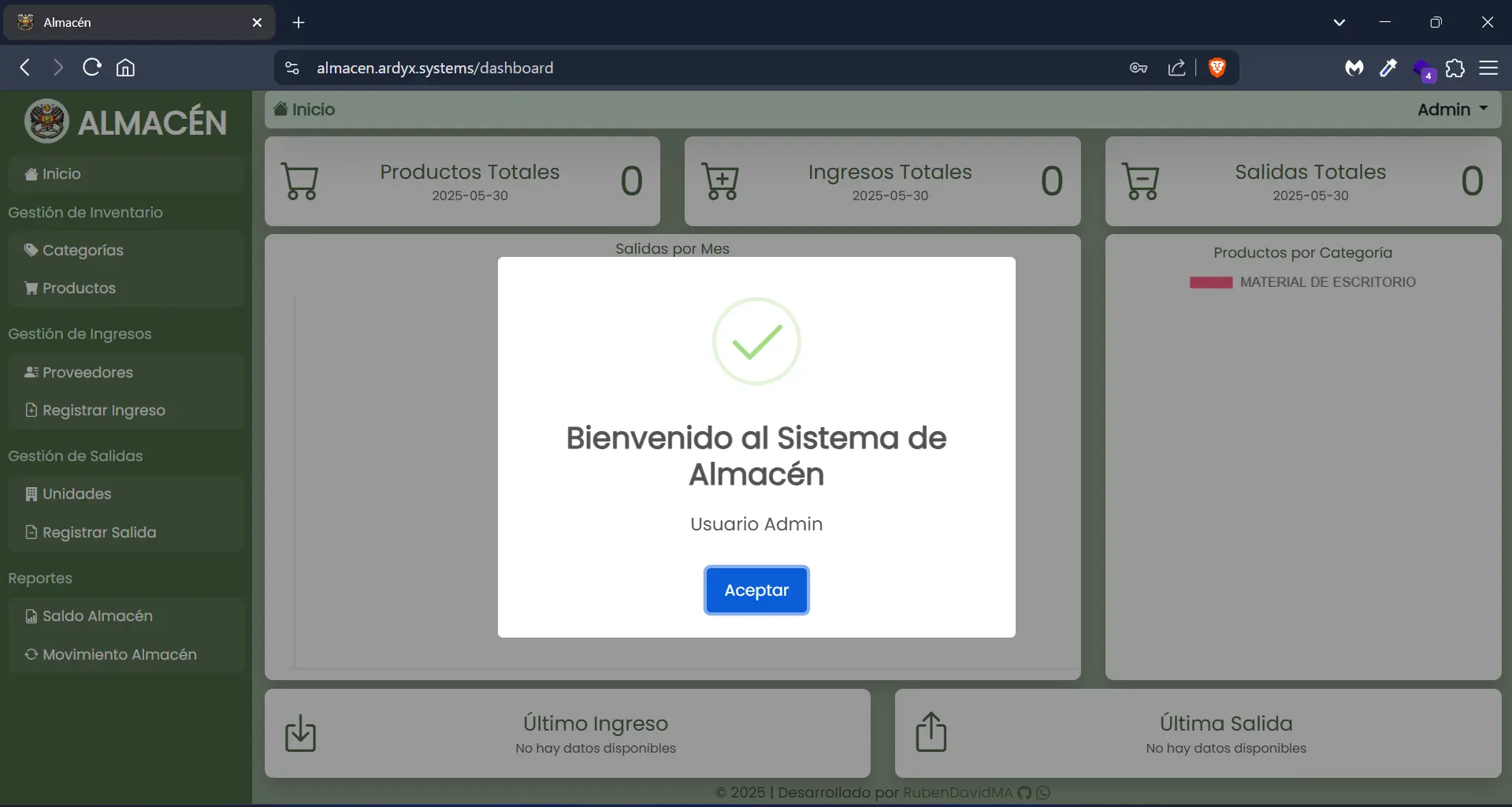 Sistema de Control de Almacén